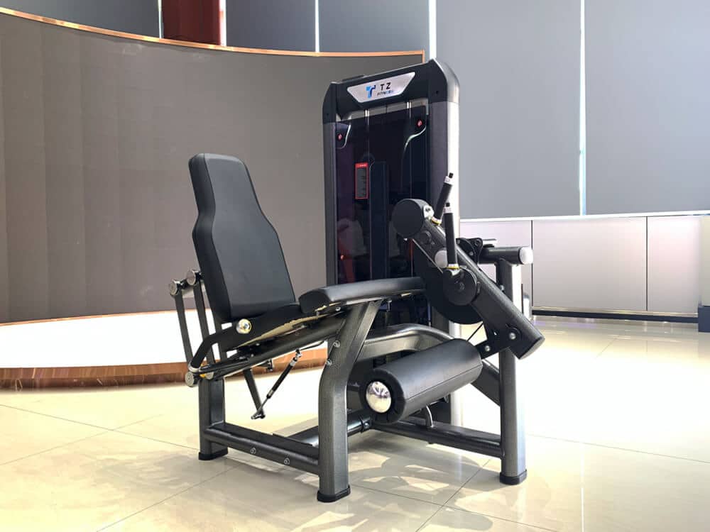 fitness center business seated machine leg extension