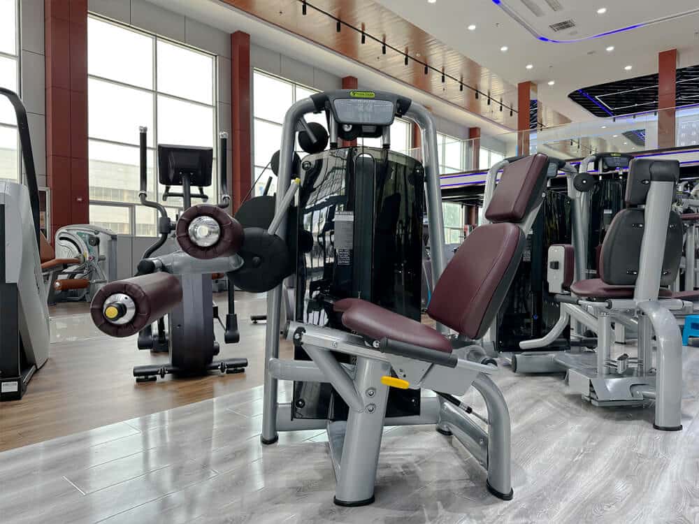 Adjustable Leg Curl with Weight Stack for Gym Leg Training