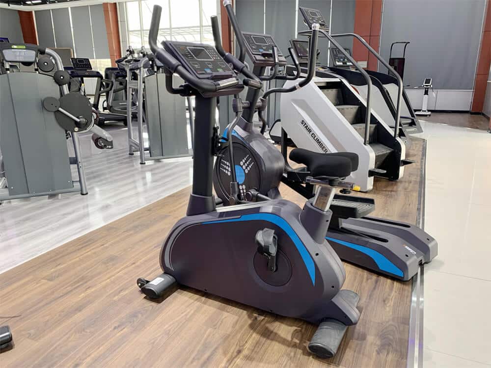 Commercial Upright Exercise Bike with Heart Rate Monitoring