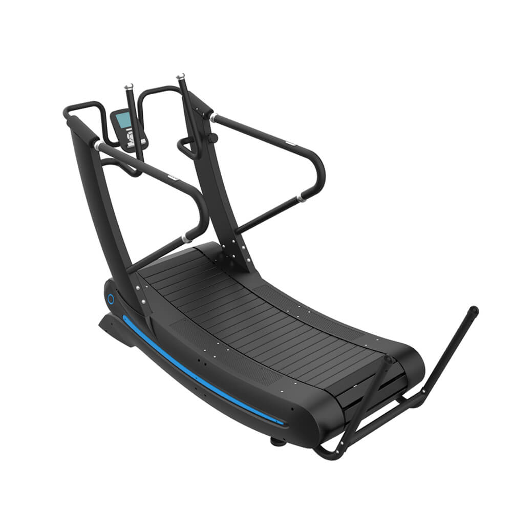 Non-Motorized Commercial Cardio Training Curved Treadmill for Gym