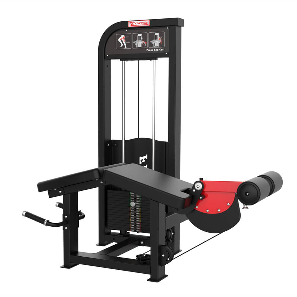 Pin Load Selection Machines Prone Leg Curl for Gym