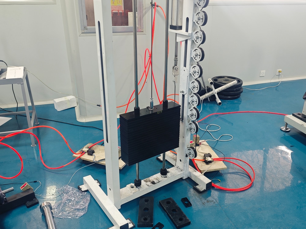 Fitness equipment wire rope tension test