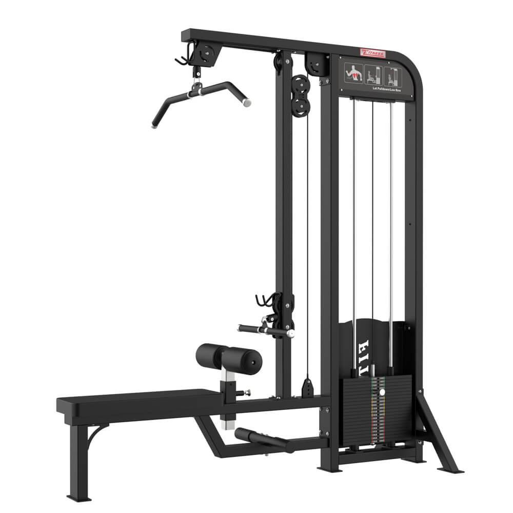 Multi Gym Equipment Strength Training Lat Pulldown Low Row
