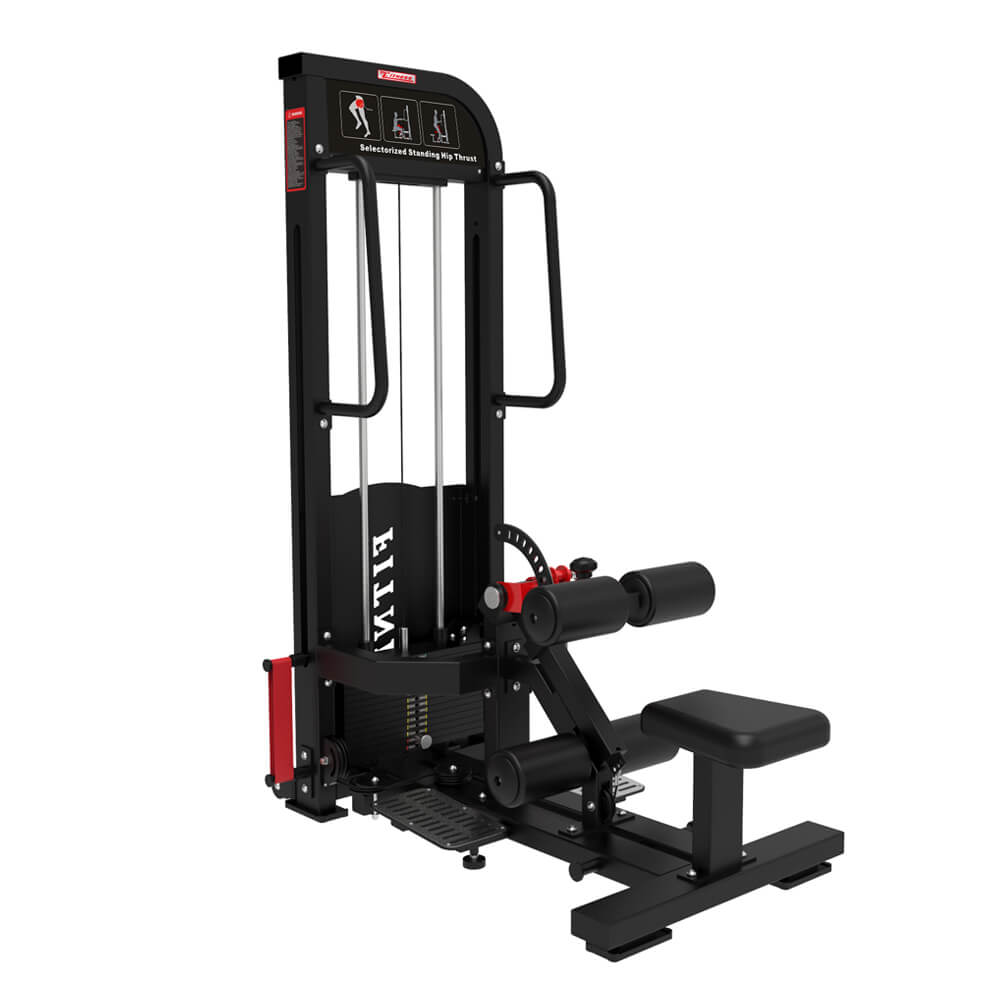 Pin Load Selectorized Exercise Standing Hip Thrust Machine