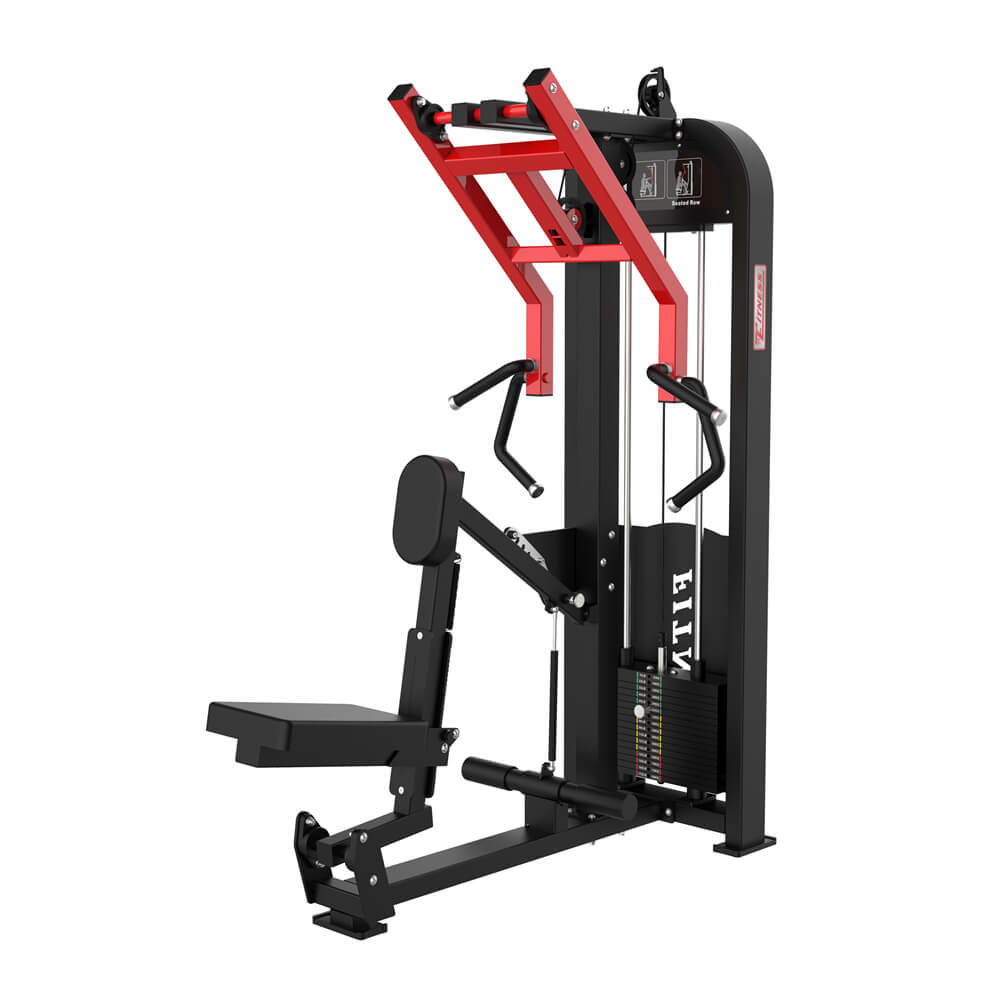 Strength Training Pin Loaded Seated Rowing Machine