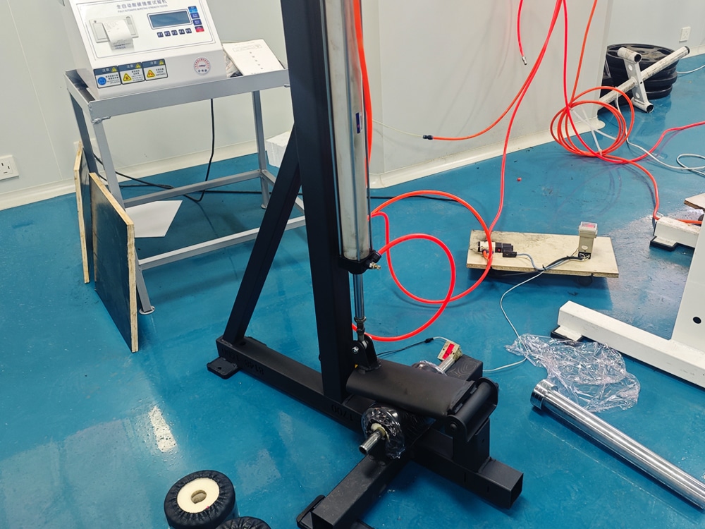 gym equipment foam tube durability test