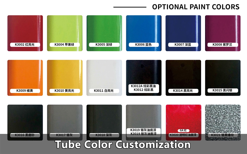 gym equipment tube color customization