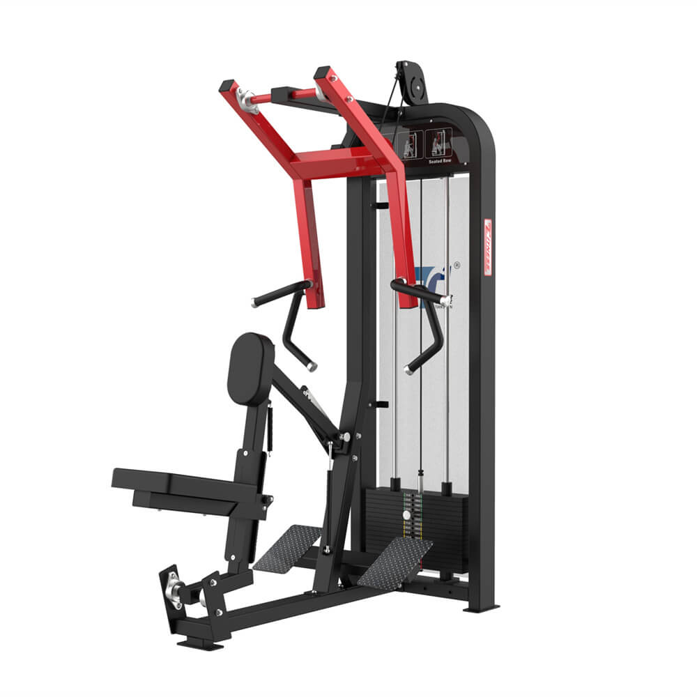 Strength Training Pin Loaded Seated Row Exercise Machine