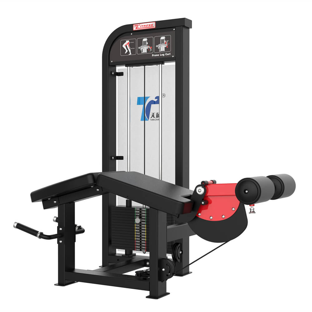 Body Building Equipment Pin Load Selection Machines Prone Leg Curl for Gym