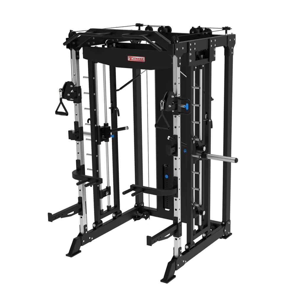 Professional Home Gym Equipment Multi Functional Trainer All in 1 Combo Power Rack With Smith Machine Squat Rack