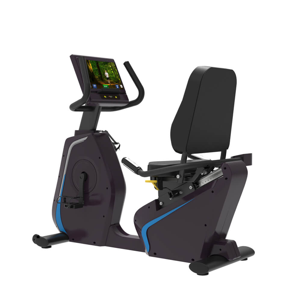 Commercial Recumbent Bike Indoor Exercise Trainer With Touch Screen