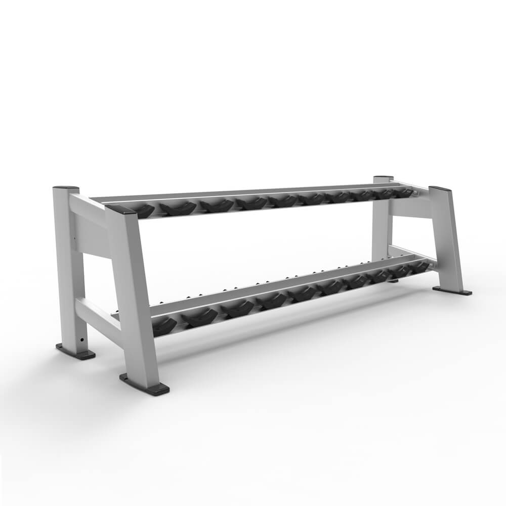 Two-tiers Vertical Dumbbell Storage Rack