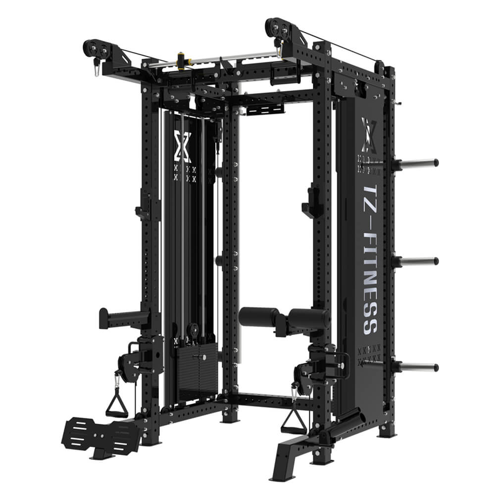 Commercial Strength Equipment Multi Functional Cable Crossover Gym Squat Rack