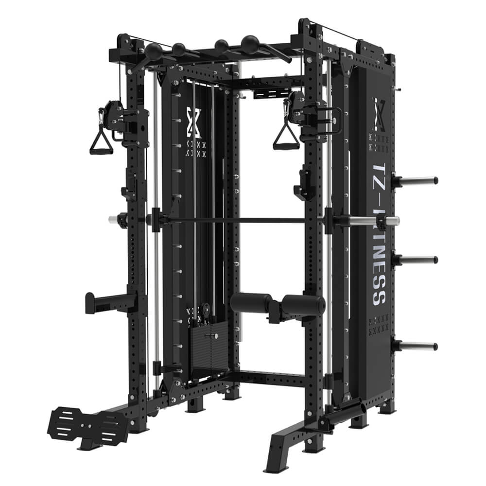 Squat Rack Multi-function Fitness Workout Smith Machine