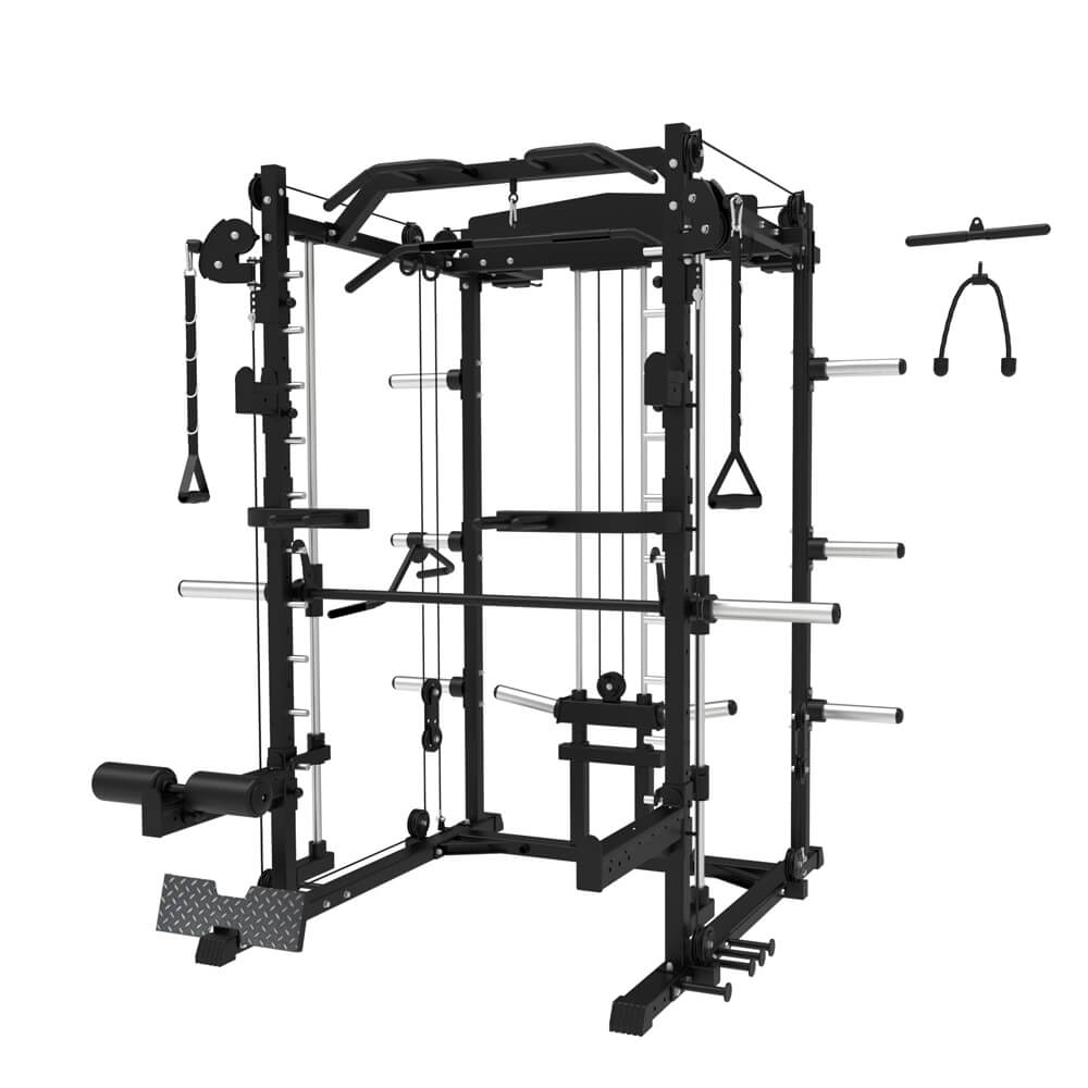 Commercial Squat Rack Strength Training Smith Machine Plate Loaded Gym Equipment Multi-function Machine