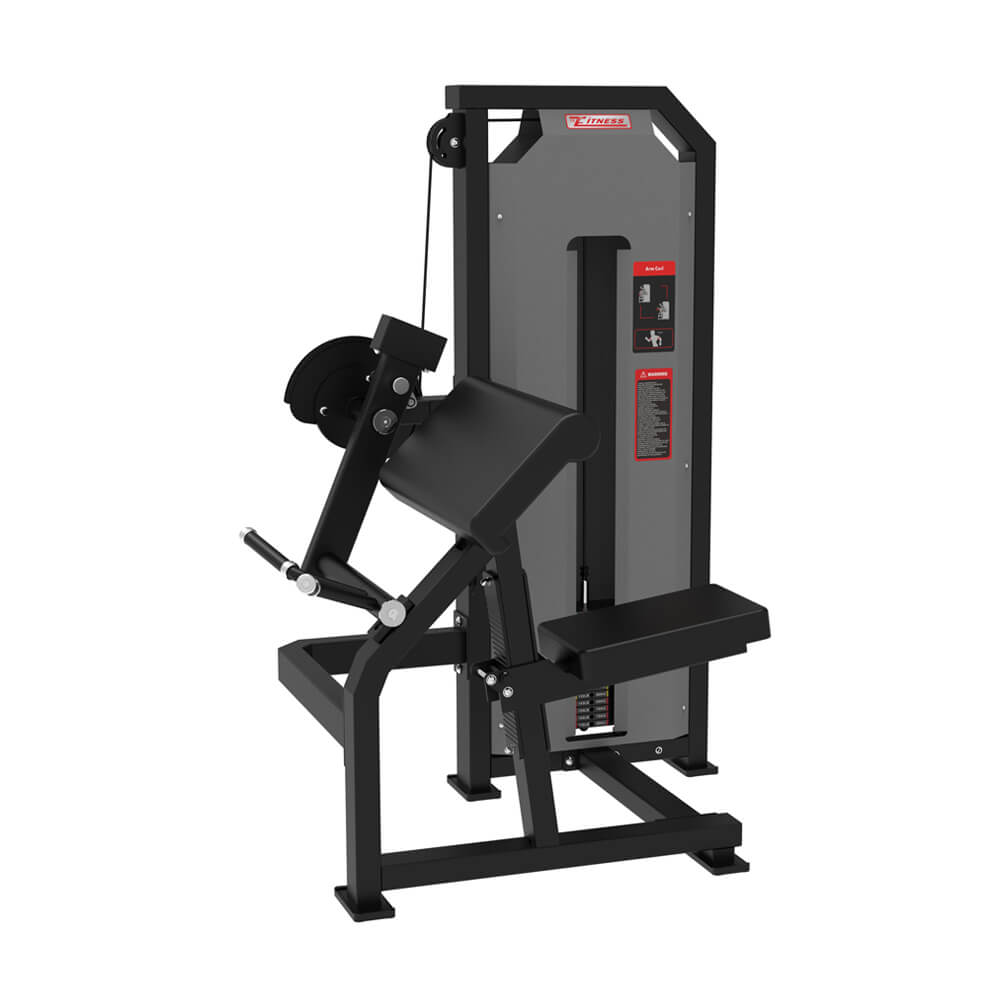 Commercial Gym Pin Loaded Seated Biceps Curl
