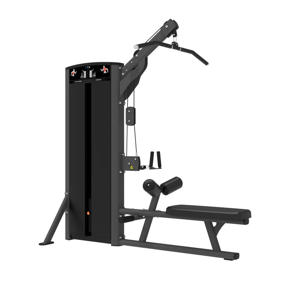 Body Building Sport Equipment Training Gym Fitness Exercise Machine Lat Pull Down Seated Low Row Machine