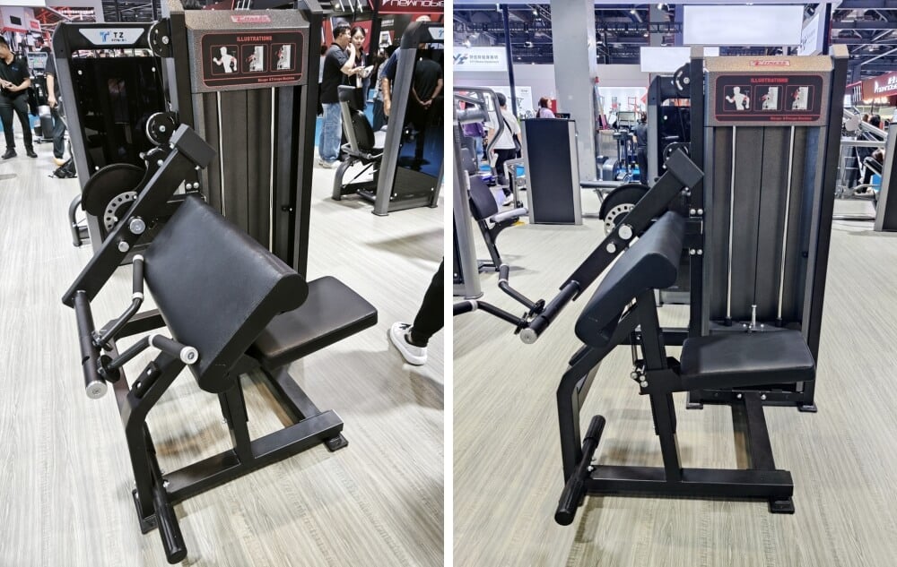 Commercial Gym Equipment Strength Machine Dual Function Biceps Curl Triceps Extension Machine