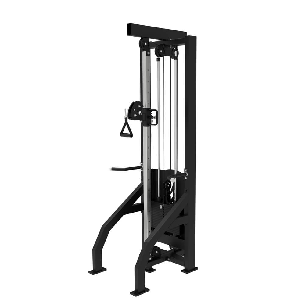 Commercial Gym Equipment Single Cable Crossover Pin Loaded Equipment Standing Cable Pulldown Pulley Tower