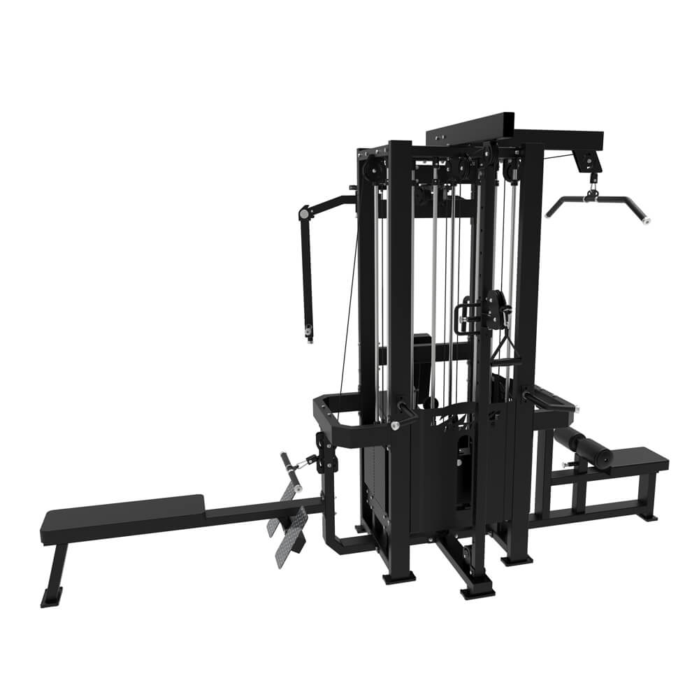 Commercial 4 Station Stack Multi Gym Station Fitness Equipment Jungle Four Stations with Lat Pulldown/row/ Cable Workout