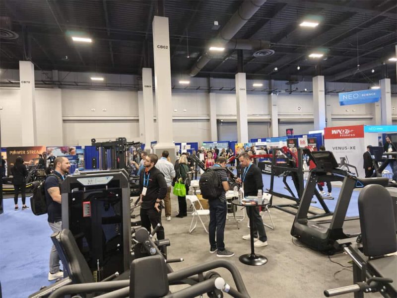 TZ Exhibitions 5 Digital fitness equipment with integrated smart technology on display